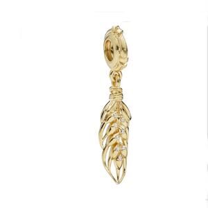Pandora Shine Gold Wheat Dangle Charm